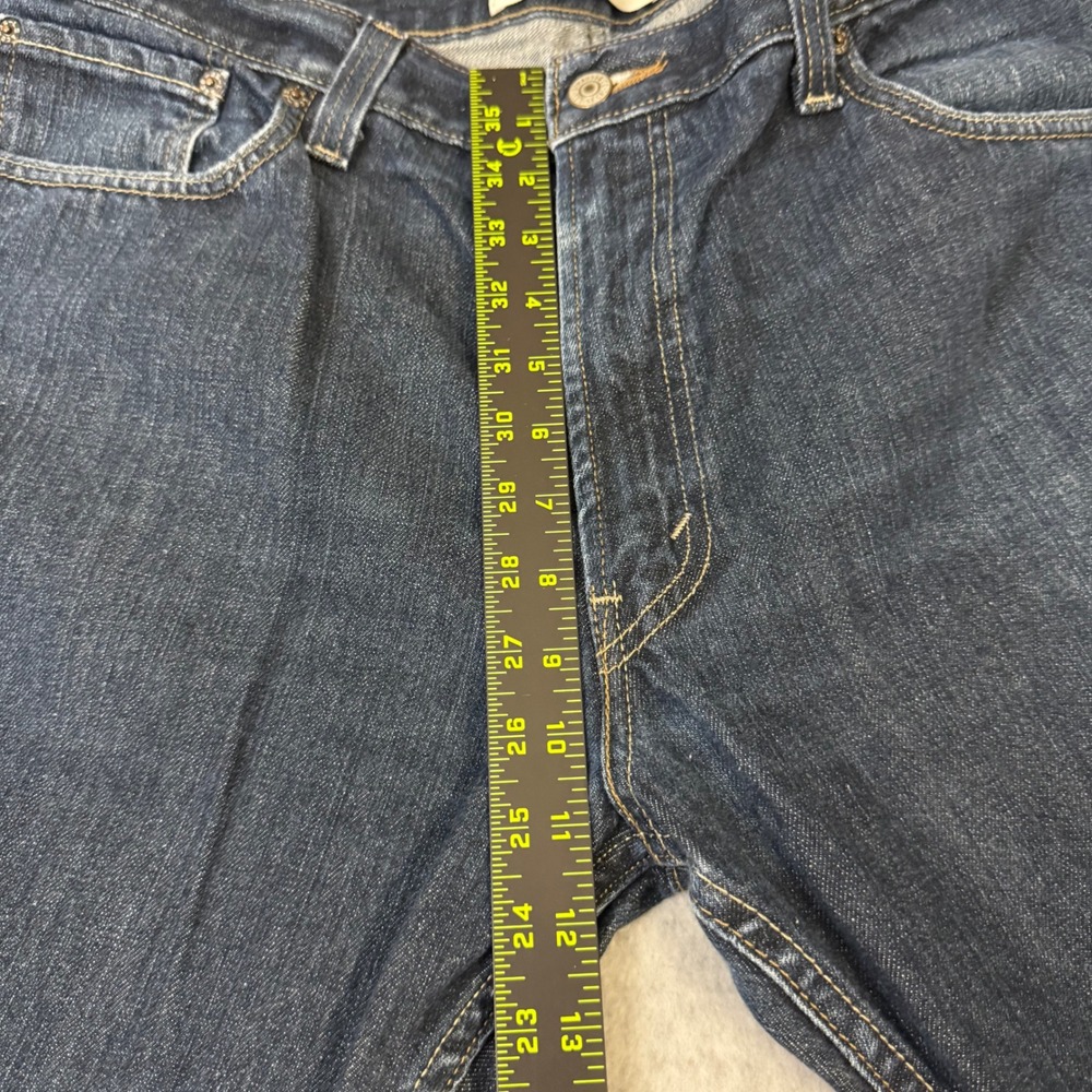 Levis 527 Mens Low Boot Cut Jeans Dark Wash Denim W38‎ L30 - Picture 5 of 16